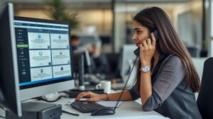 a practice manager logging into portals thinking outsourcing prior authorizations would be better.